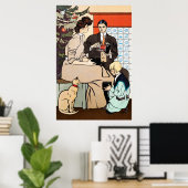 ヴィンテージクリスマスポスター ポスター (ホームオフィス)