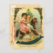 ヴィンテージクリスマスポストカード シーズンポストカード (正面/裏面)