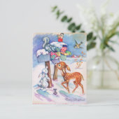 ヴィンテージクリスマスポストカード シーズンポストカード (スタンド正面)