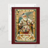 ヴィンテージクリスマスポストカード シーズンポストカード (正面/裏面)