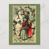 ヴィンテージクリスマスポストカード シーズンポストカード (正面)
