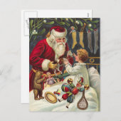 ヴィンテージクリスマスポストカード シーズンポストカード (正面/裏面)
