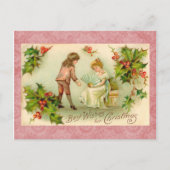 ヴィンテージクリスマスポストカード シーズンポストカード (正面)