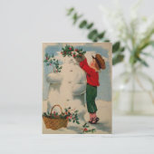 ヴィンテージクリスマスポストカード シーズンポストカード (スタンド正面)