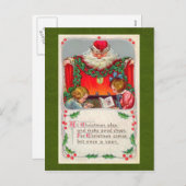 ヴィンテージクリスマスポストカード シーズンポストカード (正面/裏面)