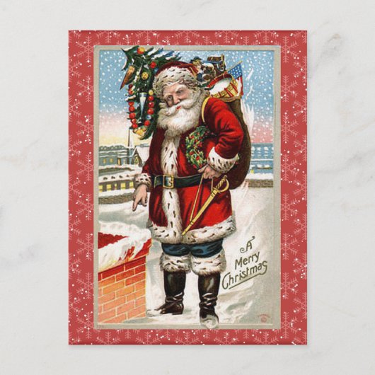 ヴィンテージクリスマスポストカード シーズンポストカード (正面)