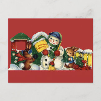ヴィンテージクリスマスポストカード シーズンポストカード