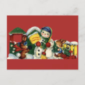 ヴィンテージクリスマスポストカード シーズンポストカード (正面)