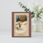 ヴィンテージクリスマスポストカード シーズンポストカード (スタンド正面)