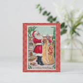 ヴィンテージクリスマスポストカード シーズンポストカード (スタンド正面)