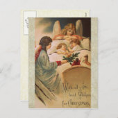 ヴィンテージクリスマスポストカード シーズンポストカード (正面/裏面)