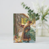 ヴィンテージクリスマスポストカード シーズンポストカード (スタンド正面)