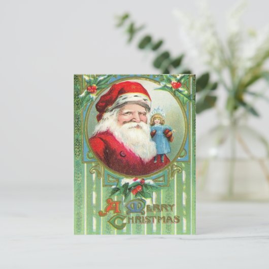 ヴィンテージクリスマスポストカード シーズンポストカード (スタンド正面)