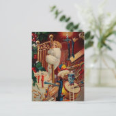 ヴィンテージクリスマスポストカード シーズンポストカード (スタンド正面)