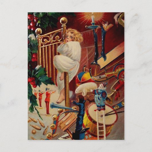 ヴィンテージクリスマスポストカード シーズンポストカード (正面)