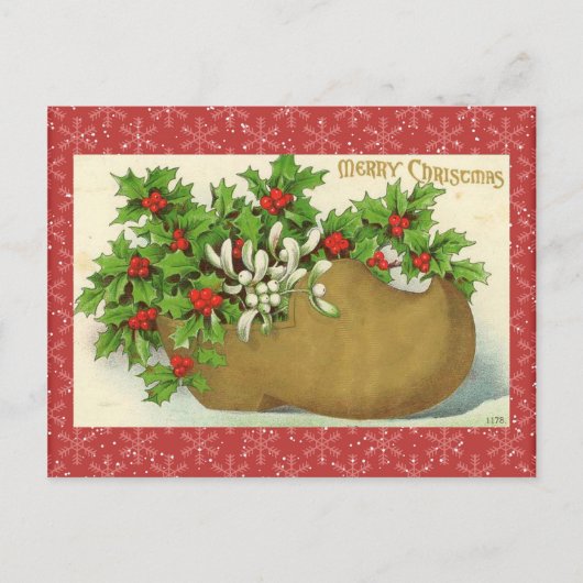 ヴィンテージクリスマスポストカード シーズンポストカード (正面)