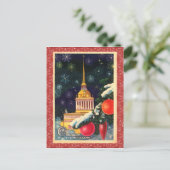 ヴィンテージクリスマスポストカード シーズンポストカード (スタンド正面)