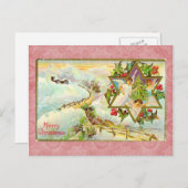 ヴィンテージクリスマスポストカード シーズンポストカード (正面/裏面)
