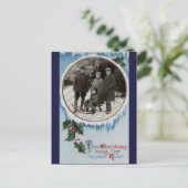 ヴィンテージクリスマスポストカード シーズンポストカード (スタンド正面)