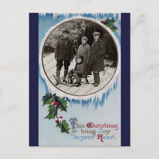 ヴィンテージクリスマスポストカード シーズンポストカード (正面)