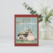 ヴィンテージクリスマスポストカード シーズンポストカード (スタンド正面)