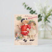 ヴィンテージクリスマスポストカード シーズンポストカード (スタンド正面)