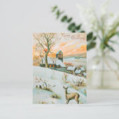 ヴィンテージクリスマスポストカード ポストカード (スタンド正面)