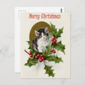 ヴィンテージクリスマスポストカード ポストカード (正面/裏面)