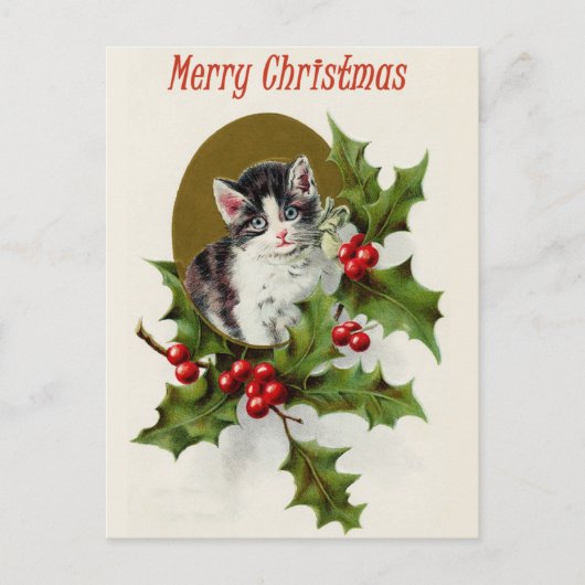 ヴィンテージクリスマスポストカード ポストカード (正面)