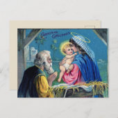 ヴィンテージクリスマスポストカード ポストカード (正面/裏面)