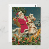 ヴィンテージクリスマスポストカード ポストカード (正面/裏面)