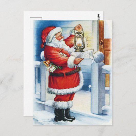 ヴィンテージクリスマスポストカード ポストカード (正面/裏面)