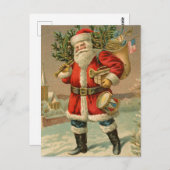 ヴィンテージクリスマスポストカード ポストカード (正面/裏面)