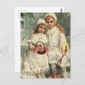 ヴィンテージクリスマスポストカード ポストカード (正面/裏面)