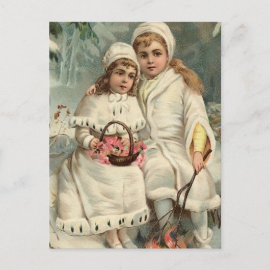 ヴィンテージクリスマスポストカード ポストカード (正面)