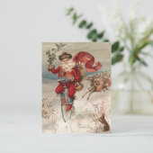 ヴィンテージクリスマスポストカード ポストカード (スタンド正面)