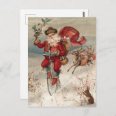 ヴィンテージクリスマスポストカード ポストカード (正面/裏面)