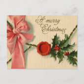 ヴィンテージクリスマスポストカード ポストカード (正面)