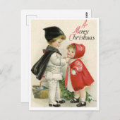 ヴィンテージクリスマスポストカード ポストカード (正面/裏面)