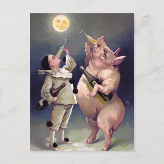 ヴィンテージクリスマスポストカード ポストカード (正面)