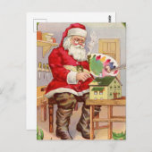 ヴィンテージクリスマスポストカード ポストカード (正面/裏面)