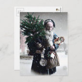 ヴィンテージクリスマスポストカード ポストカード (正面/裏面)