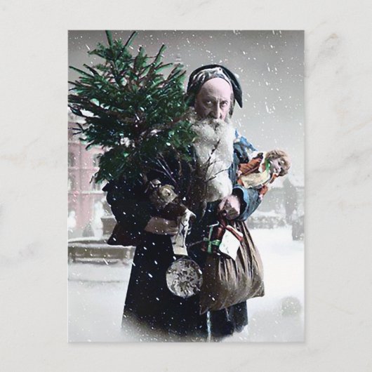 ヴィンテージクリスマスポストカード ポストカード (正面)