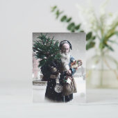 ヴィンテージクリスマスポストカード ポストカード (スタンド正面)