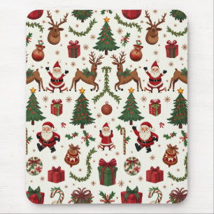 ヴィンテージクリスマスマウスパッド マウスパッド