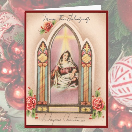 ヴィンテージクリスマスマドンナオーダーメイドネームブランク内 シーズンカード