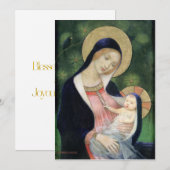 ヴィンテージクリスマスマドンナ&チャイルド シーズンカード (正面/裏面)