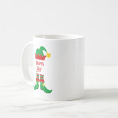 ヴィンテージクリスマスママ小妖精や小人おもしろい コーヒーマグカップ (正面左)
