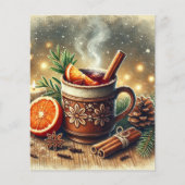 ヴィンテージクリスマスマルドサイダースクラップブック紙 (正面)