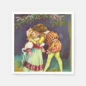 ヴィンテージクリスマスミスタントーキス紙ナプキンス スタンダードカクテルナプキン (正面)